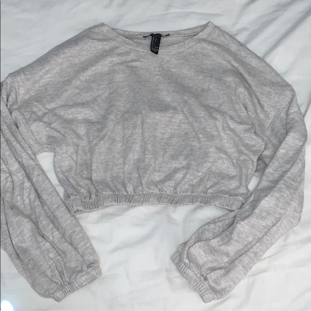 Beige Ultra Soft Cropped Sweater